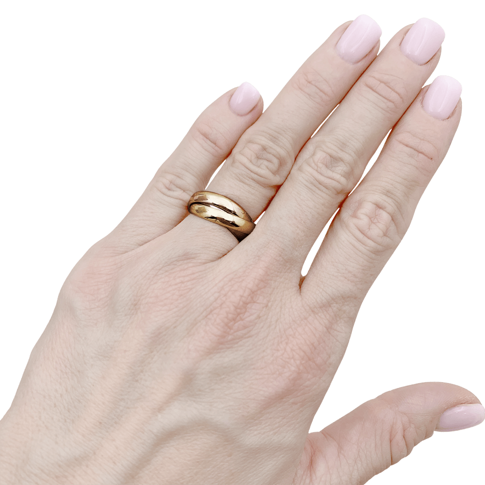 Ring Cartier, "Trinity Classique", three golds.