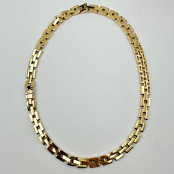 CARTIER "Panther" Link Necklace in yellow gold and diamonds