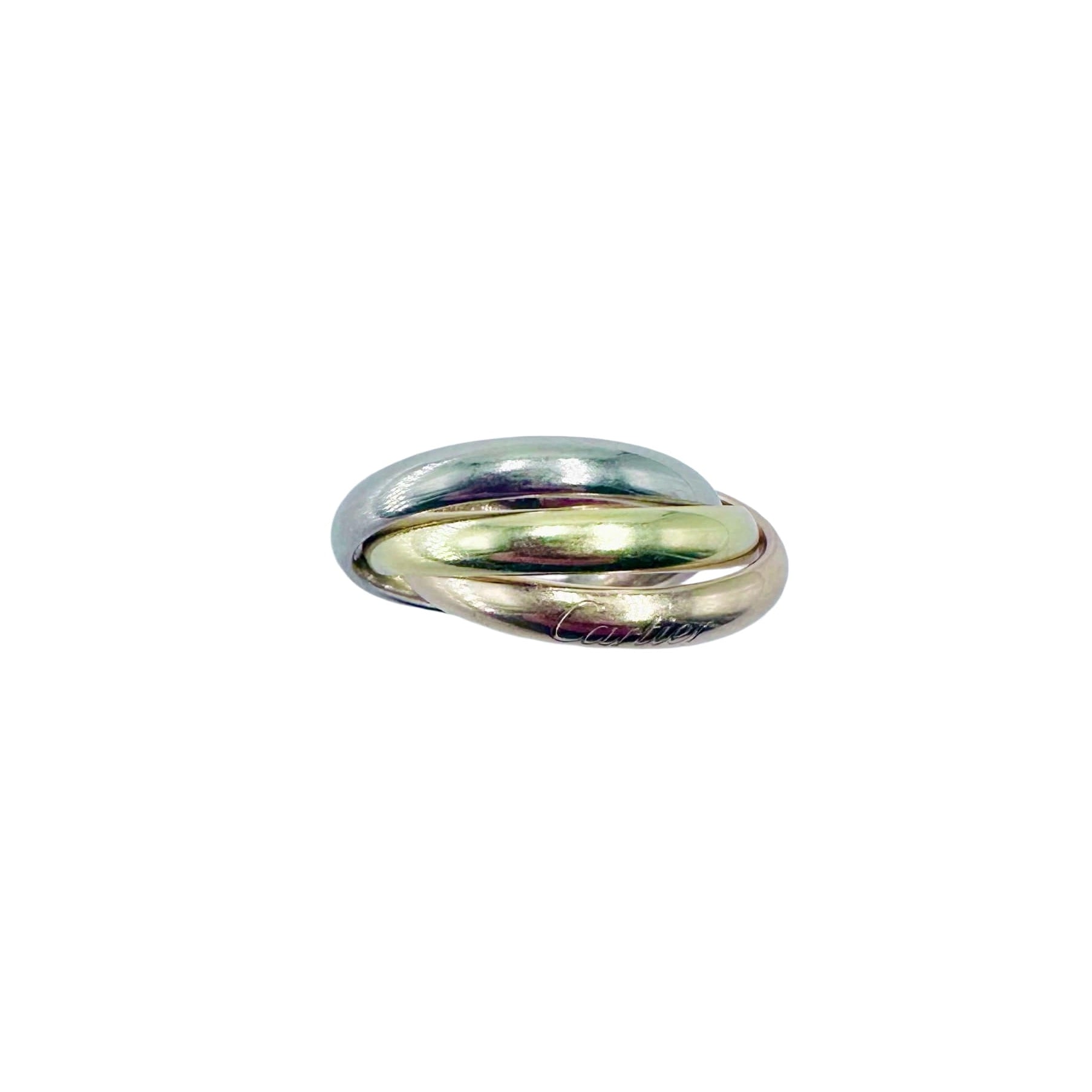 CARTIER "Trinity" Ring in white gold, yellow gold, and rose gold