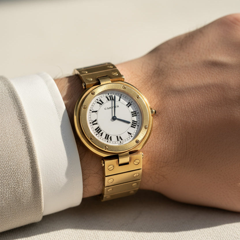 Watch Cartier Santos Vendôme in Yellow Gold