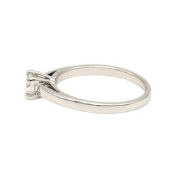 Bague Solitaire en or blanc et diamant
