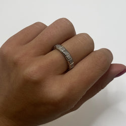 CHOPARD "Ice Cube" Wedding Band in White Gold and Diamonds