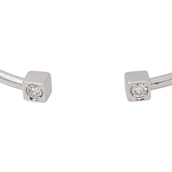 White Gold Diamond Bangle Bracelet