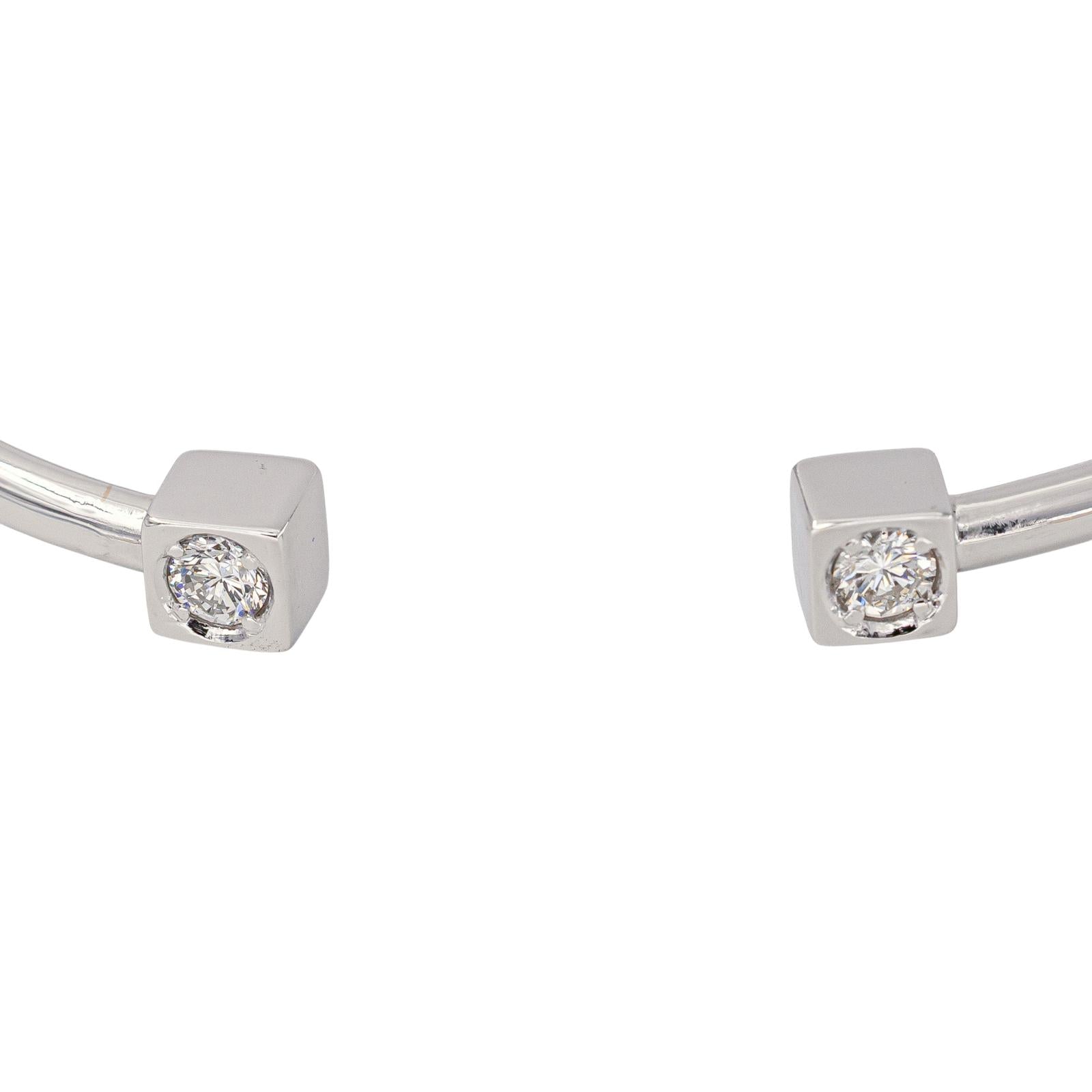 White Gold Diamond Bangle Bracelet