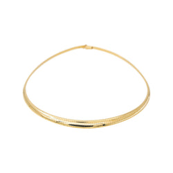 Yellow Gold Omega Link Necklace
