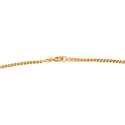 Rose gold curb chain necklace