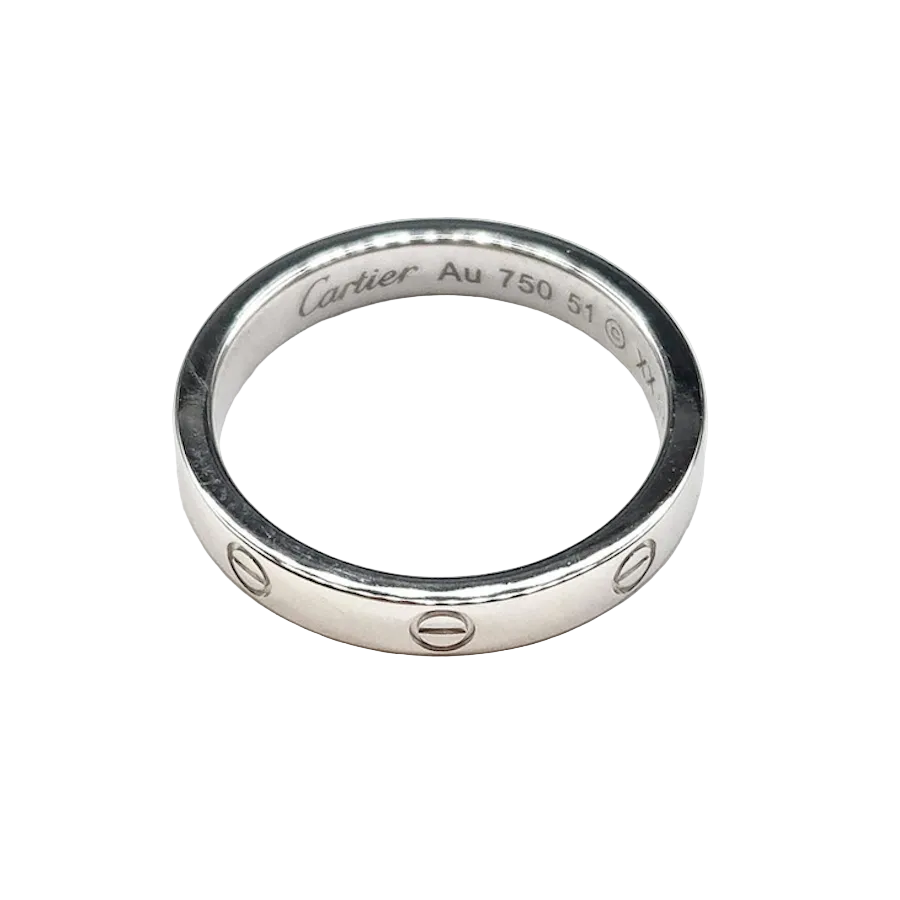 CARTIER "Love" PM Wedding Band in White Gold