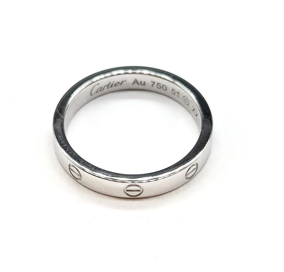 Bague Alliance CARTIER Love PM en or blanc