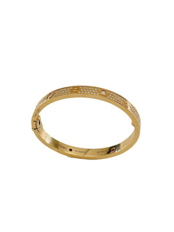 CARTIER "Love" Bracelet set with rose gold and diamonds