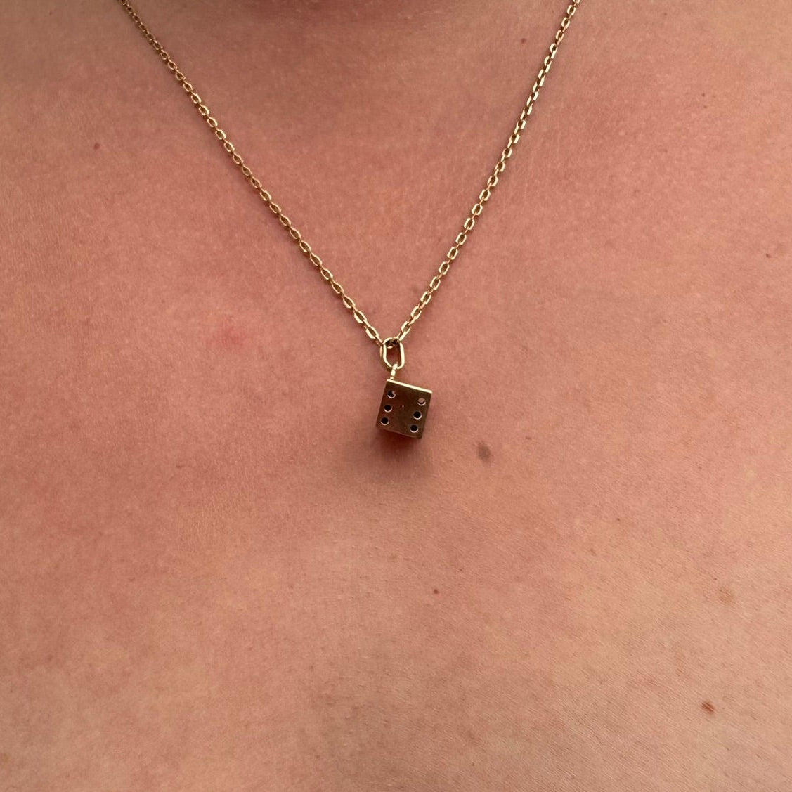 GOLD DICE PENDANT