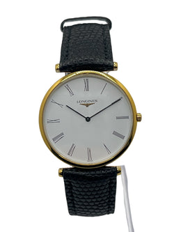 LONGINES "La Grande Classique" Watch, Gold-plated, Stainless Steel, and Leather