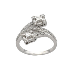 Toi & Moi Ring in White gold and Diamonds