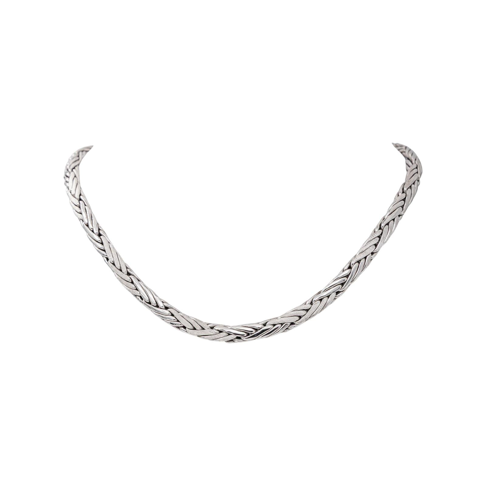 White Gold Link Necklace