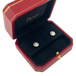CARTIER Stud Earrings in White Gold and Diamonds