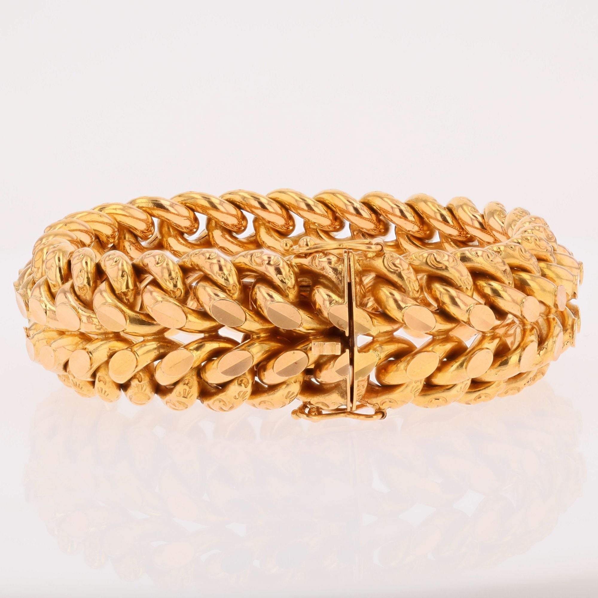 Bracelet Maille en or rose
