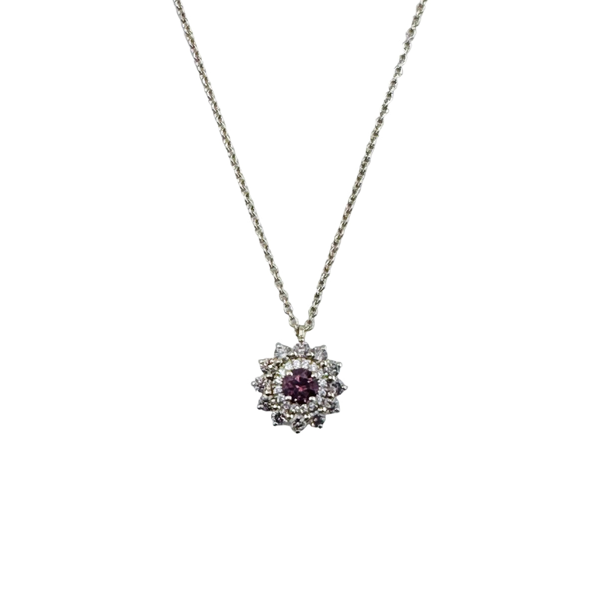 GEMMYO "Lefkos Camaïeux" Pendant Necklace in yellow gold, Tourmaline, and Diamonds