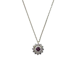 GEMMYO "Lefkos Camaïeux" Pendant Necklace in yellow gold, Tourmaline, and Diamonds