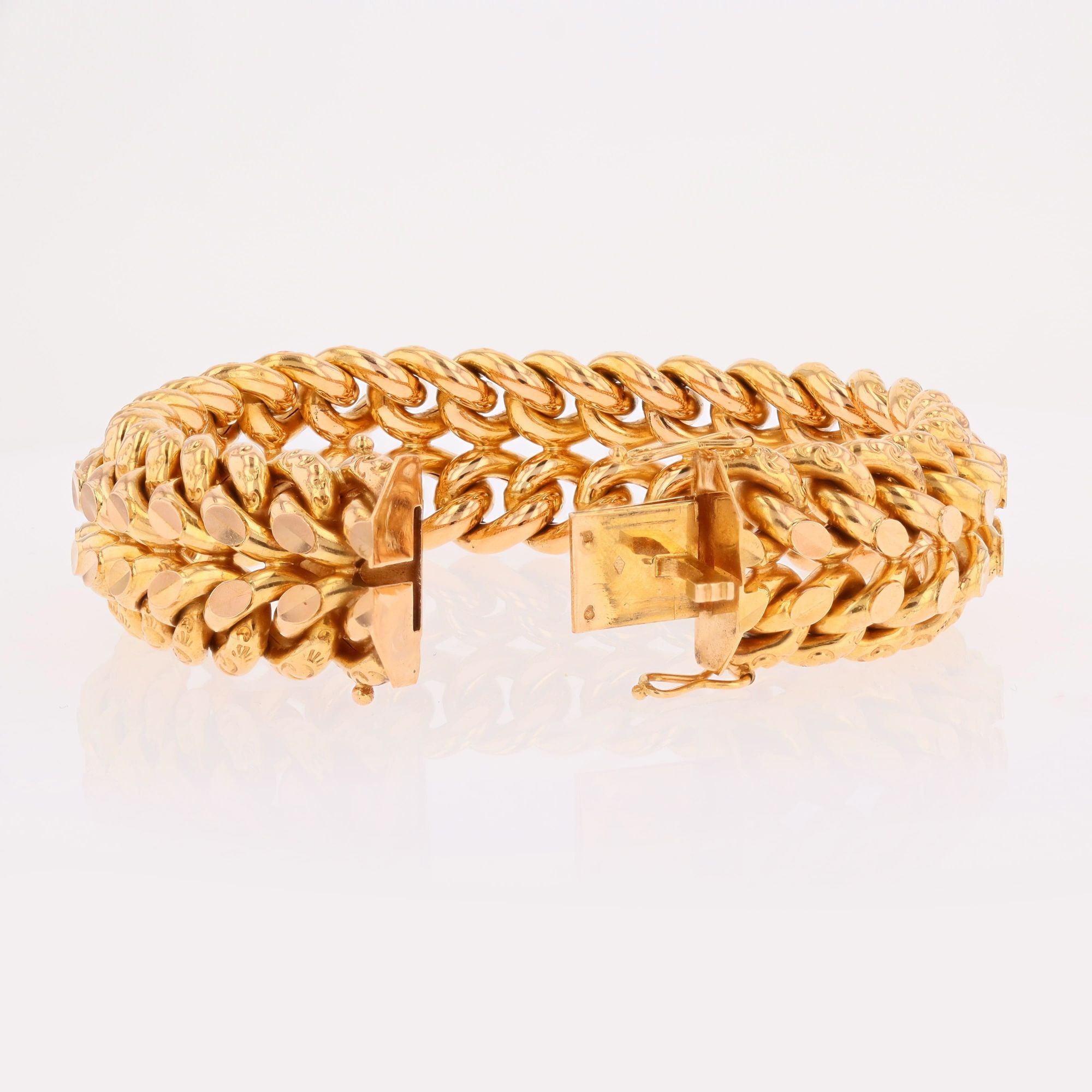 Bracelet Maille en or rose