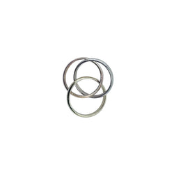 CARTIER "Trinity" Ring in white gold, yellow gold, and rose gold