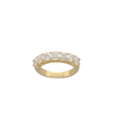 Yellow Gold and Diamond Wedding Band