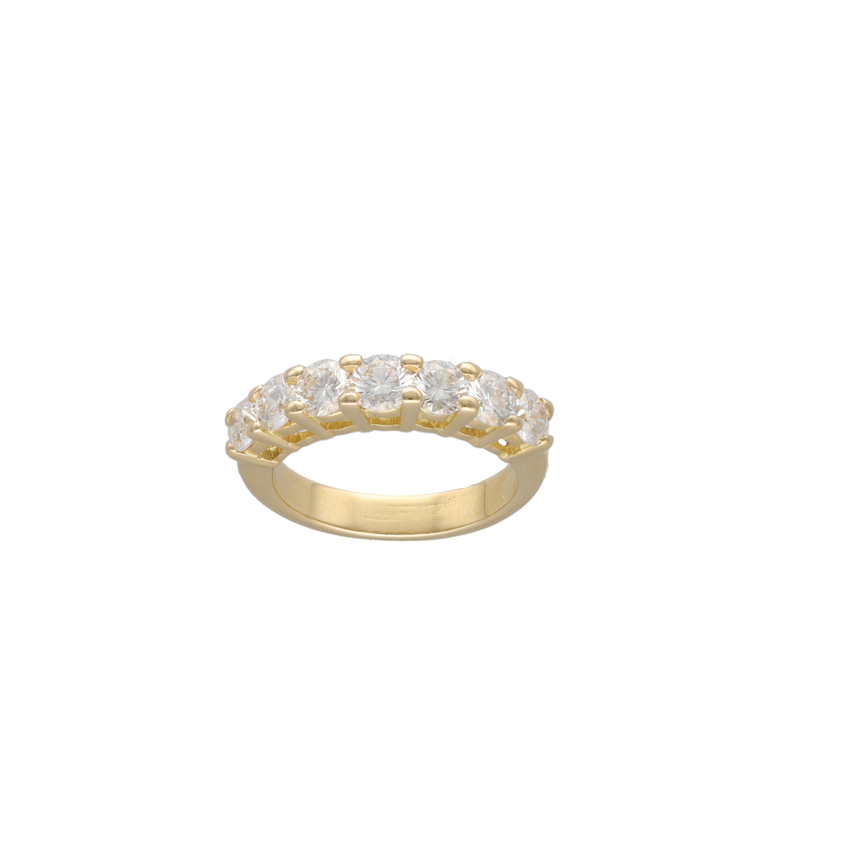 Yellow Gold and Diamond Wedding Band