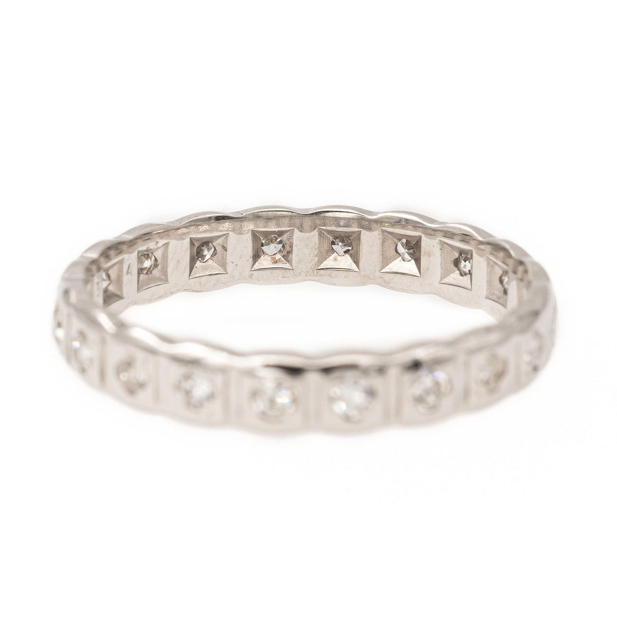 Bague Alliance Or blanc Diamant
