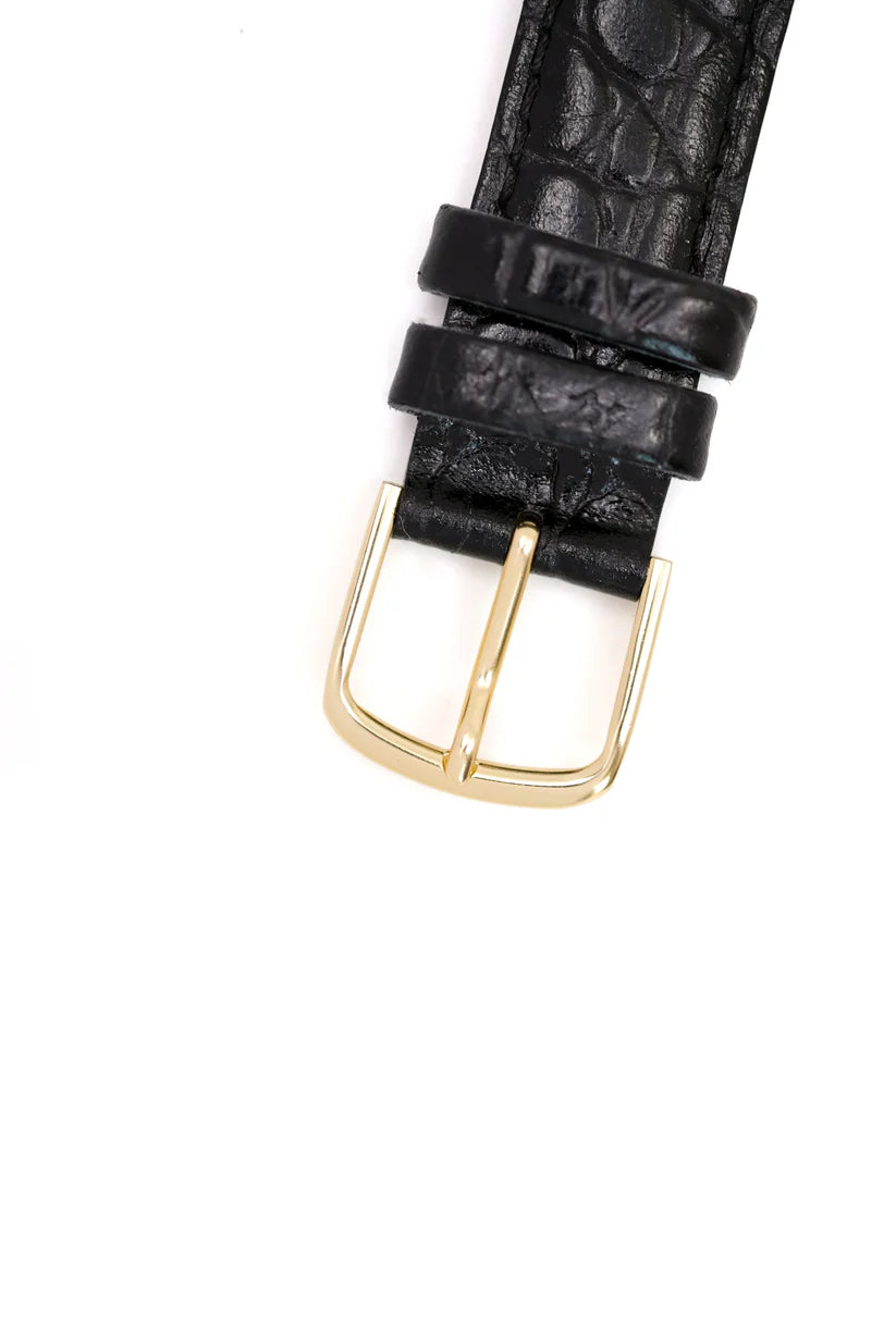 CARTIER "Tank Must Trinity" Watch in Vermeil and Leather