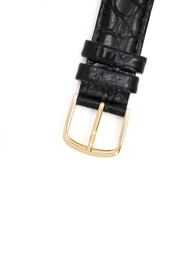 CARTIER "Tank Must Trinity" Watch in Vermeil and Leather