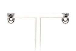 White Gold and Diamond Stud Earrings