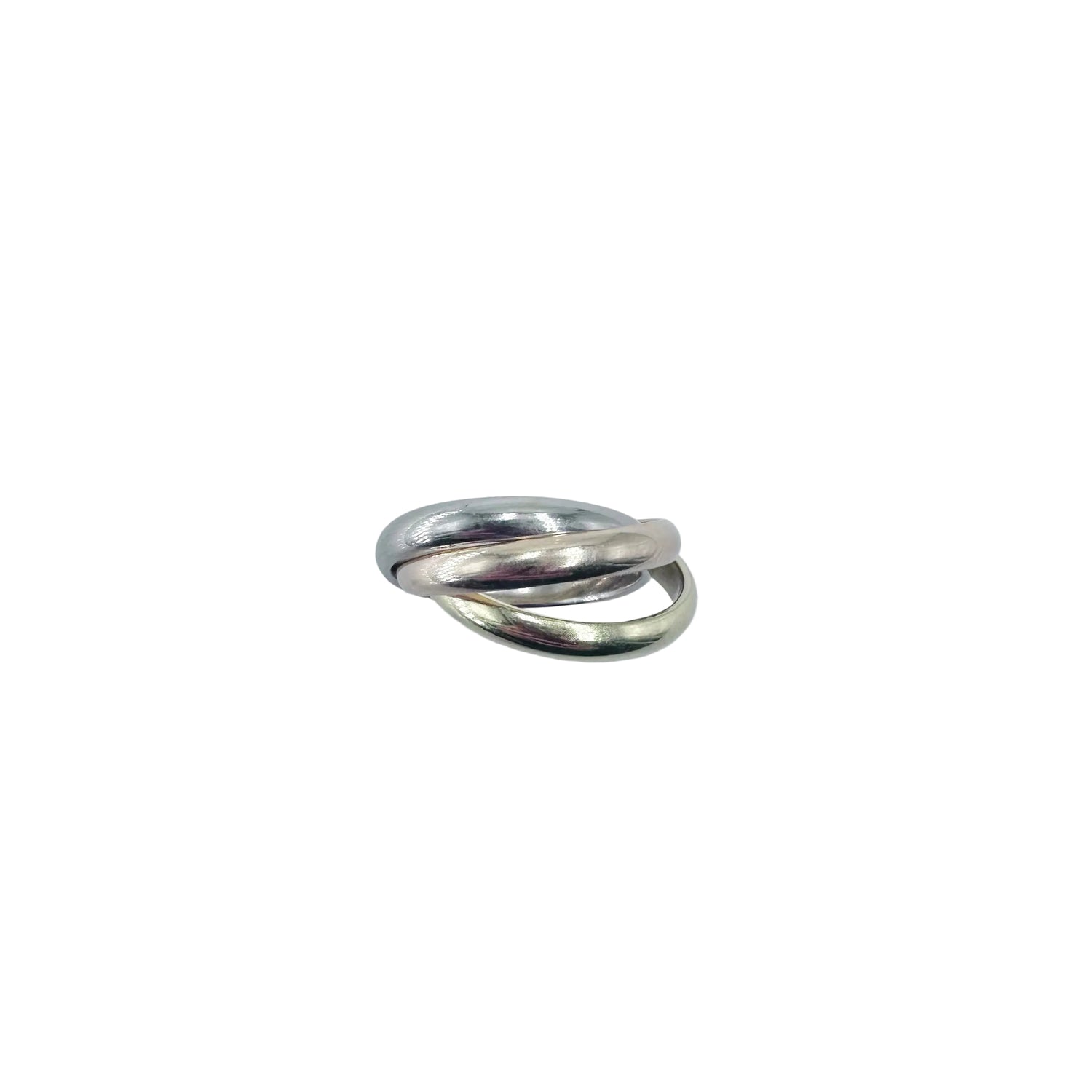 CARTIER "Trinity" Ring in white gold, yellow gold, and rose gold