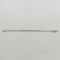 Bracelet en or blanc et diamants