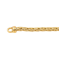 Yellow Gold Palm-Leaf Link Bracelet