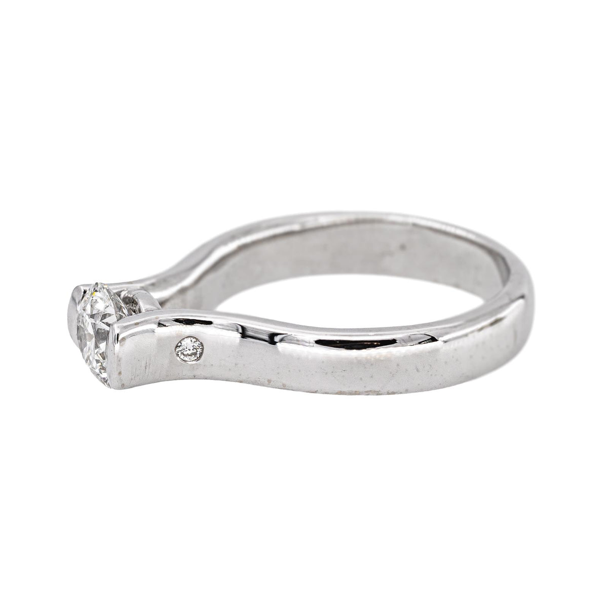 White gold Solitaire Diamond Ring
