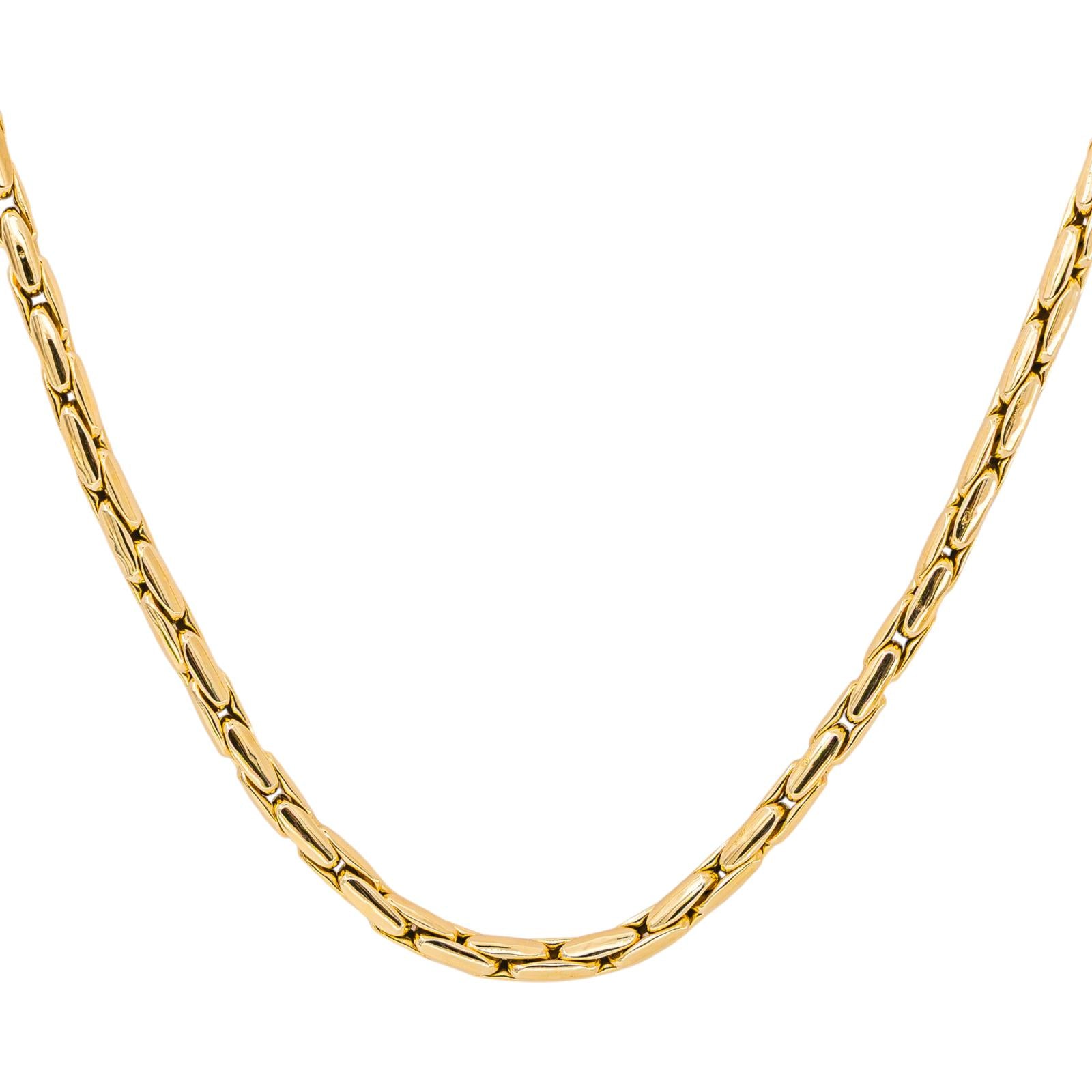Collier maille Grain de riz Or jaune