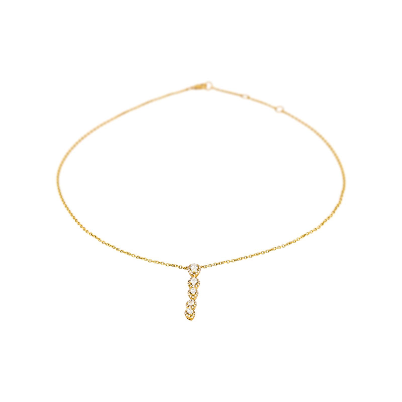 Yellow gold Diamond Necklace