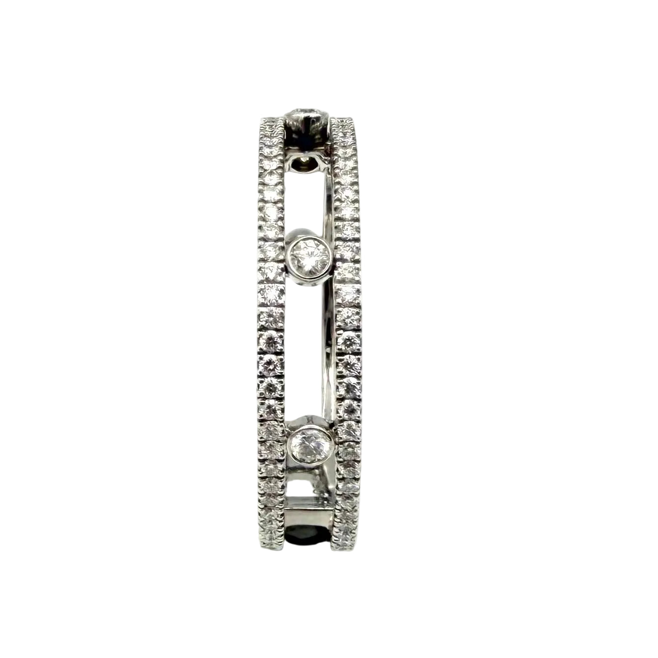 MESSIKA "Fine Move Romane Pavée" Pave ring in white gold and diamonds