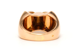 Bague Tank en or jaune et diamants