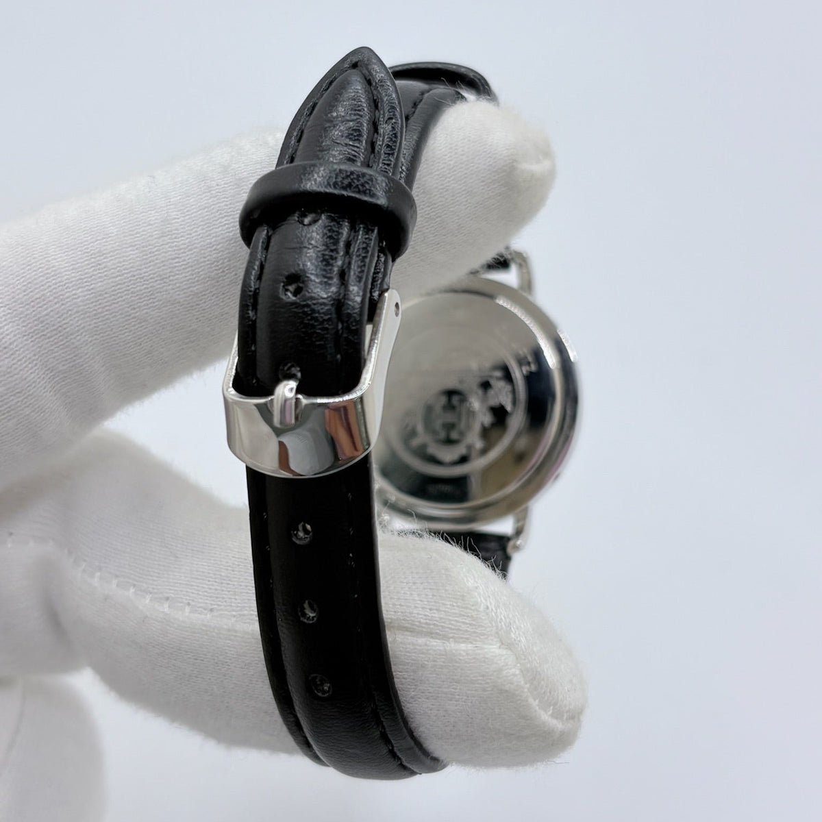 Montre HERMÈS Clipper en or jaune, acier et cuir