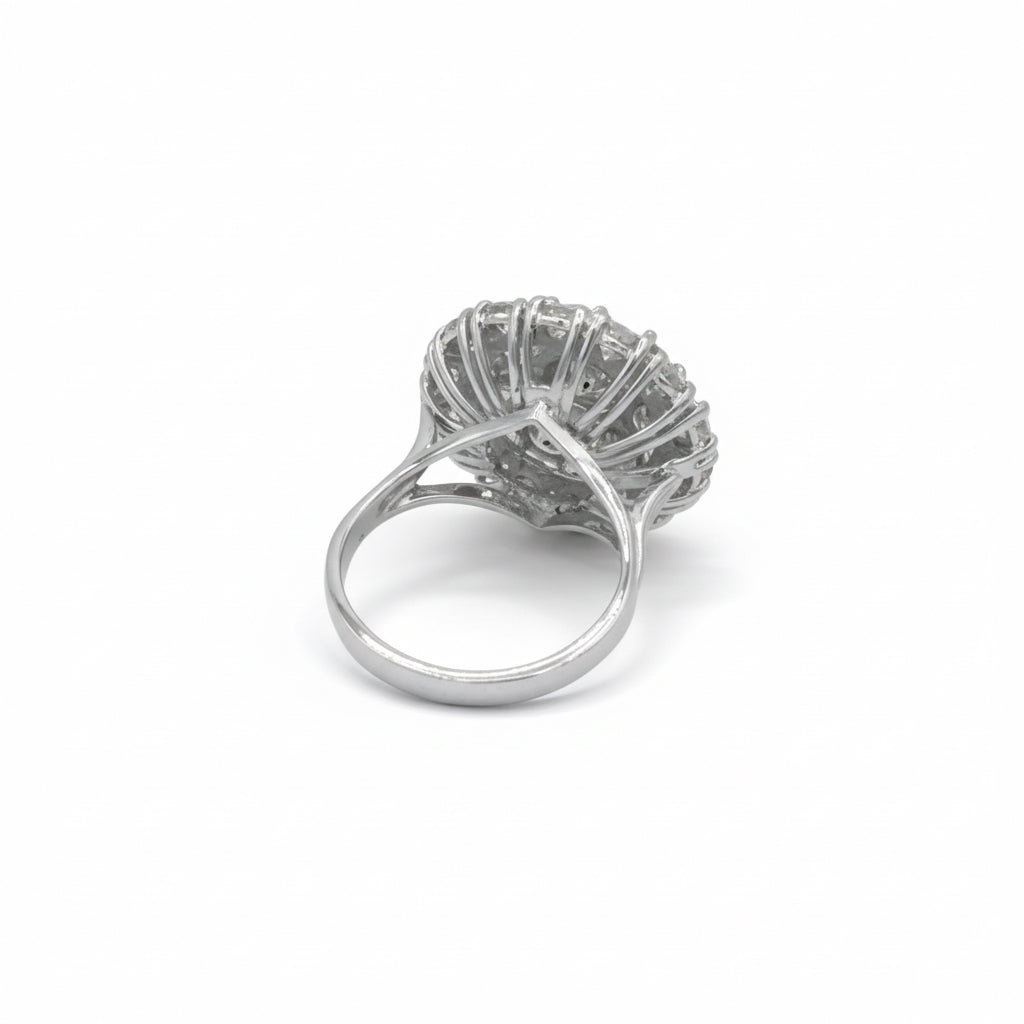 Ring Marguerite in white gold and diamonds