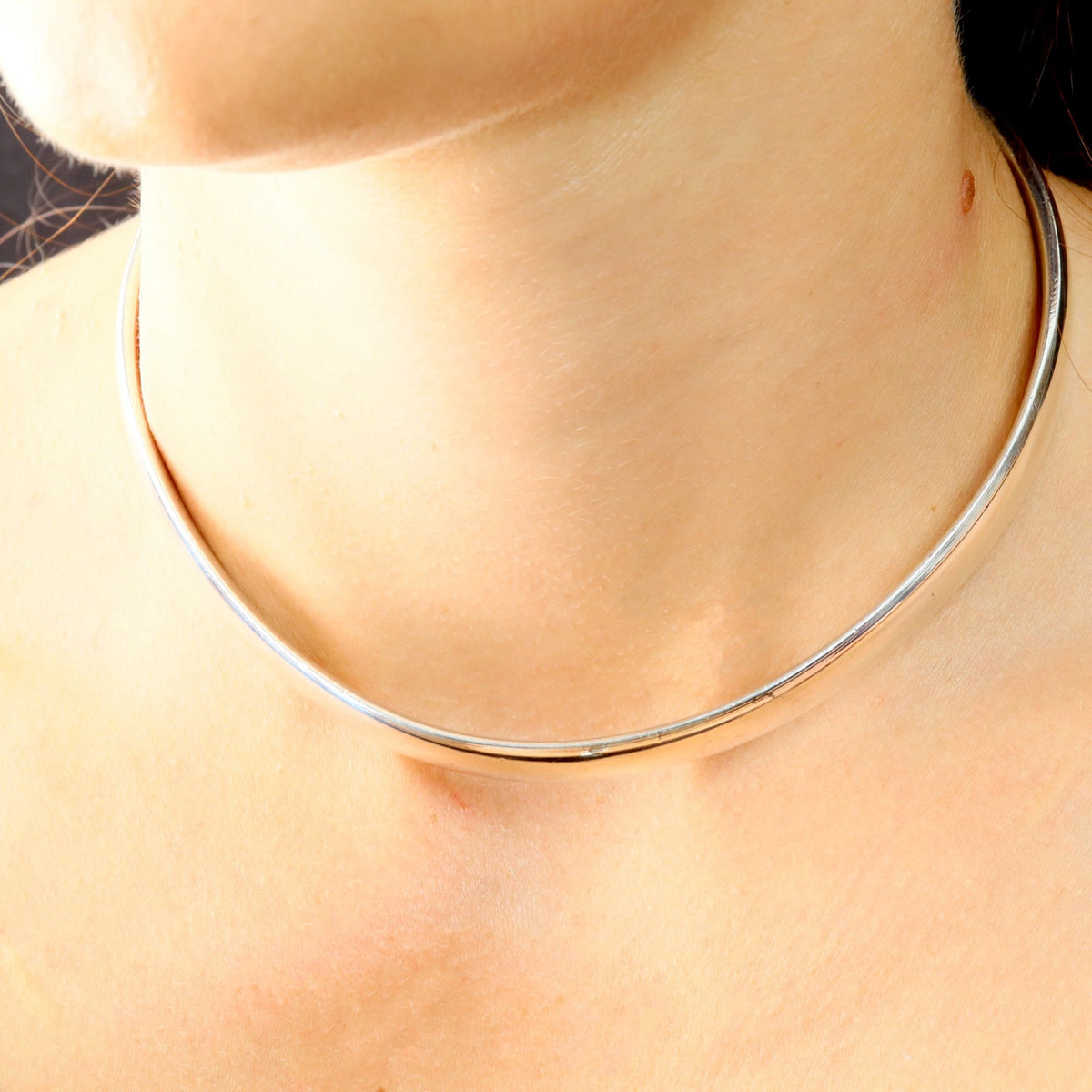Silver Torque Necklace