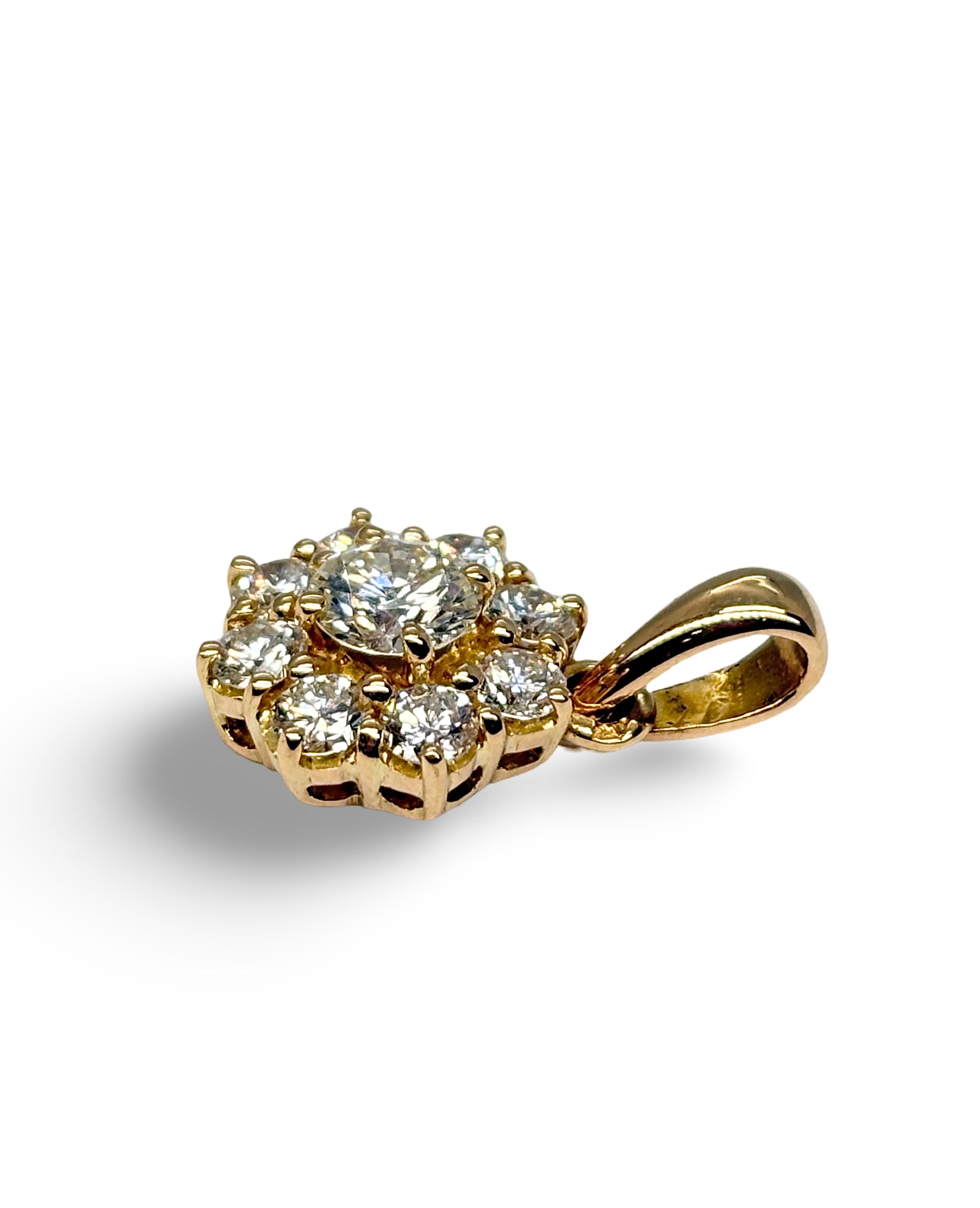 Yellow Gold and Diamond Pendant