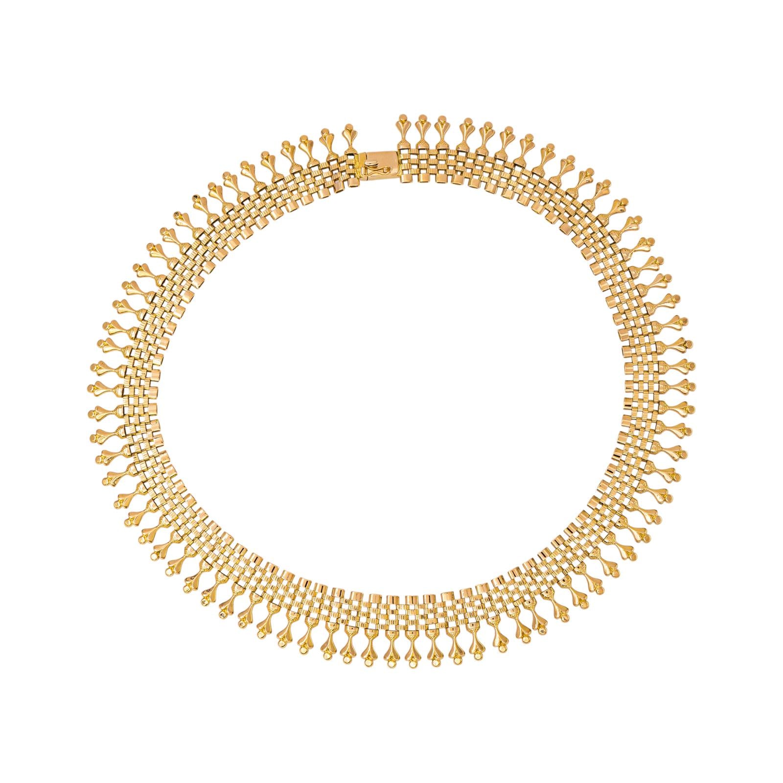 Yellow gold necklace