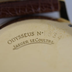 JAEGER-LECOULTRE "Odysseus" Watch in Yellow gold, Rose gold and leather