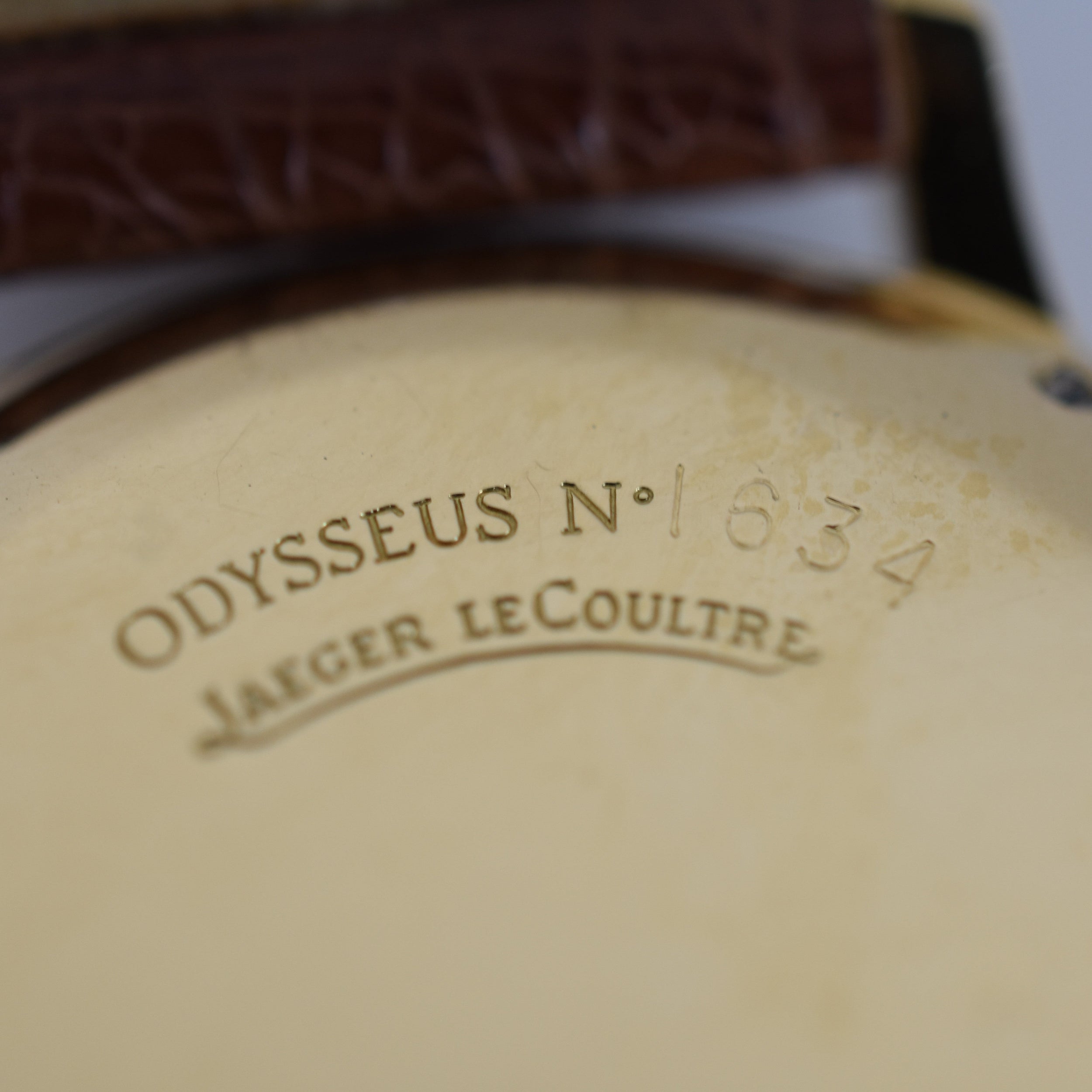 JAEGER-LECOULTRE "Odysseus" Watch in Yellow gold, Rose gold and leather