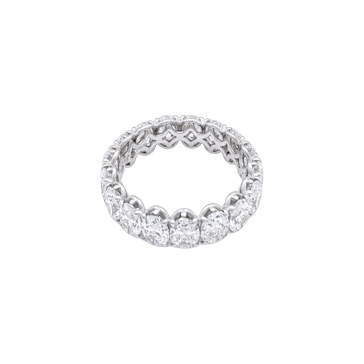 White Gold and Diamond Wedding Band