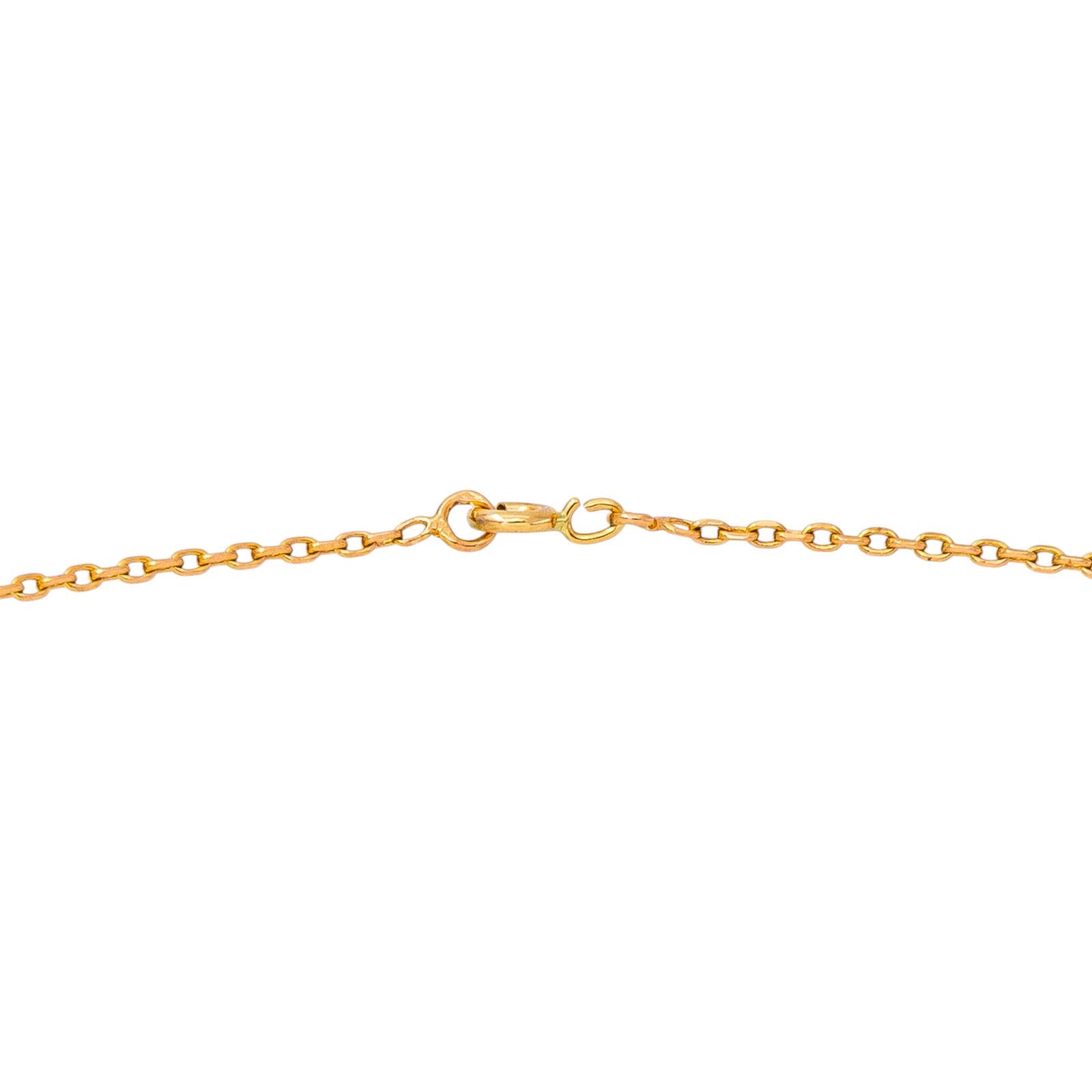Collier Maille forçat Or rose