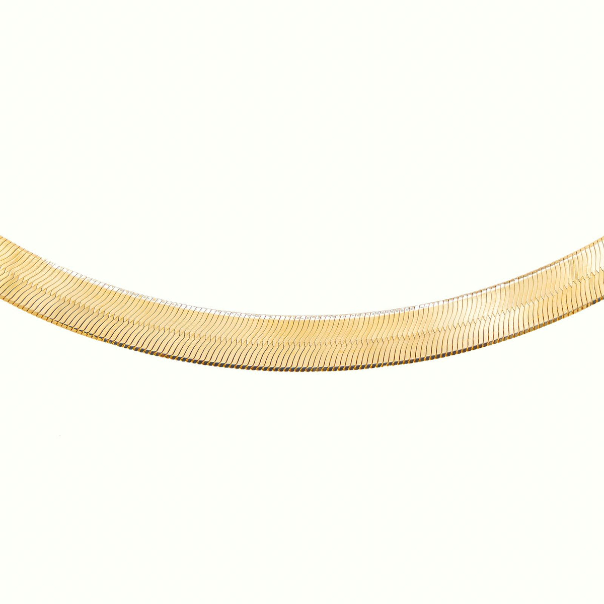 Yellow Gold Mirror-Finish Link Necklace