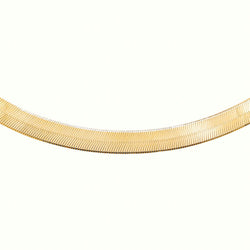 Yellow Gold Mirror-Finish Link Necklace