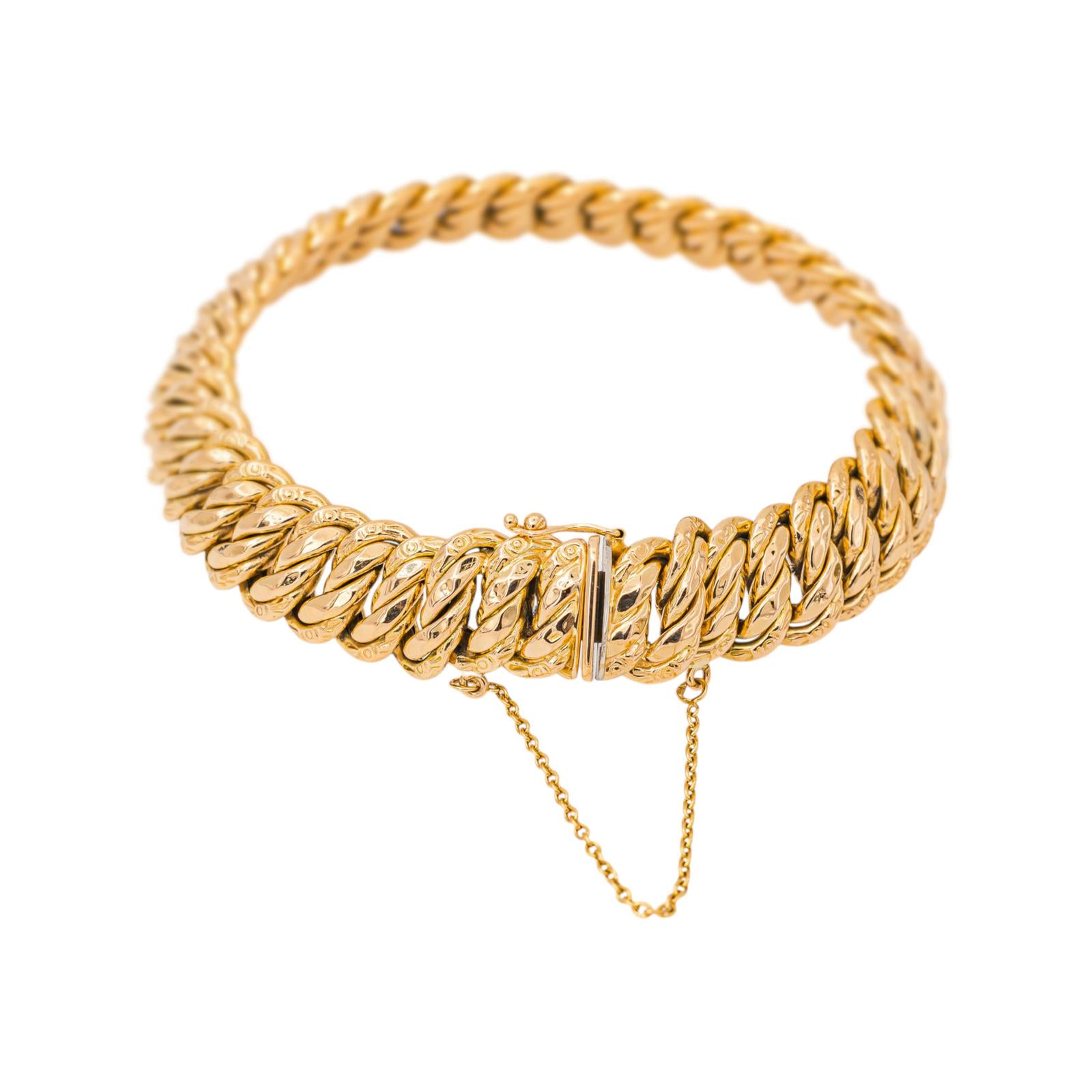 Bracelet Maille américaine Or rose