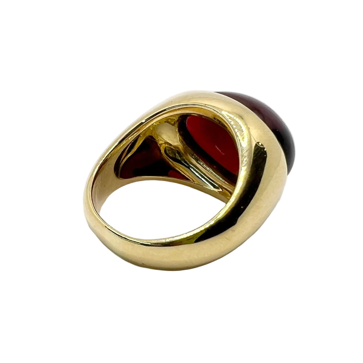 POMELLATO Dome Ring in yellow gold and garnet